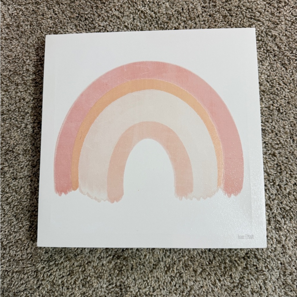 Pink and Orange Rainbow Wall Art